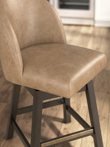 Neymorton Dark Grayish Brown Counter Height Barstool