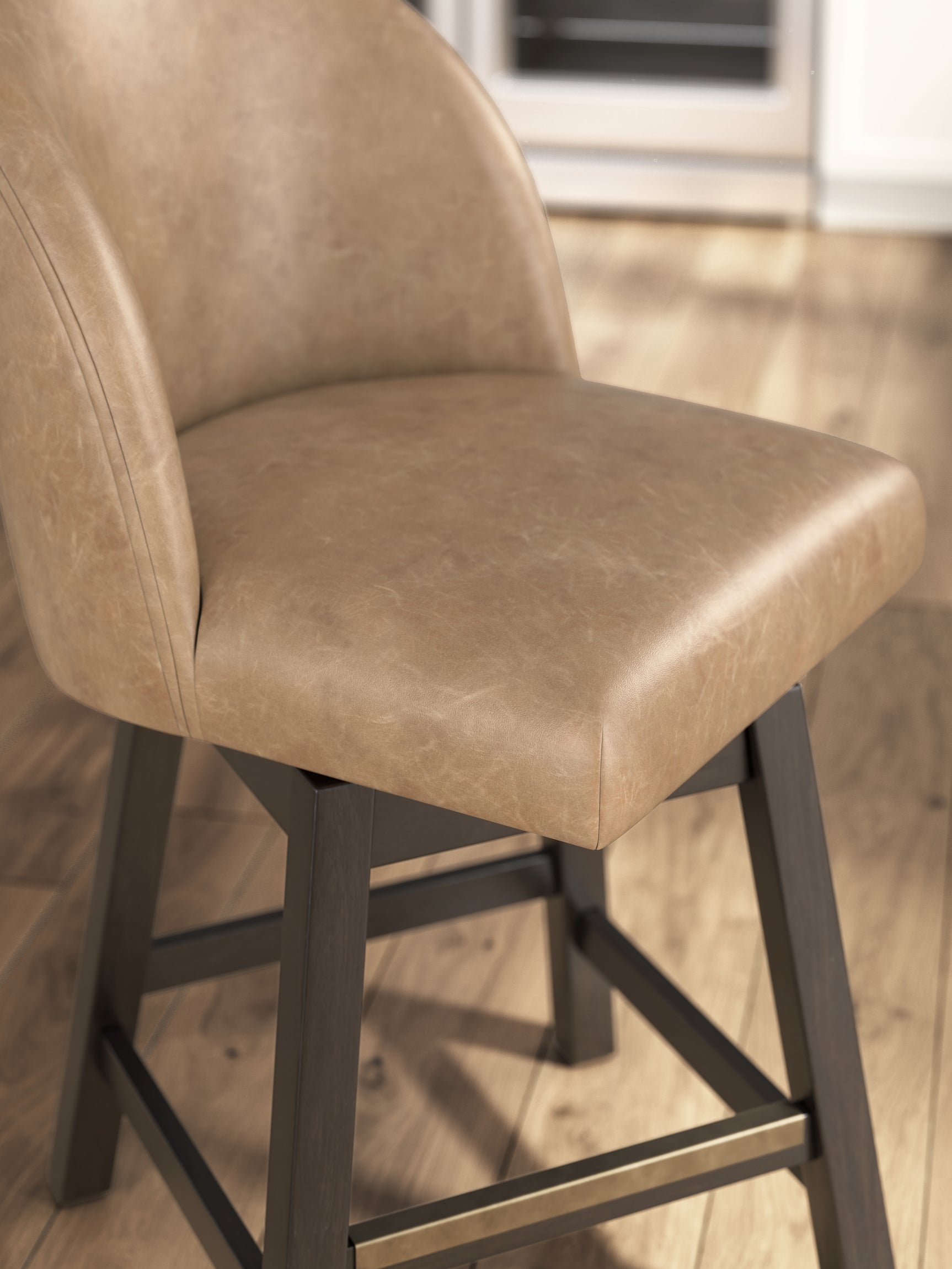 Neymorton Dark Grayish Brown Counter Height Barstool