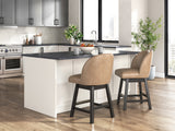 Neymorton Dark Grayish Brown Counter Height Barstool