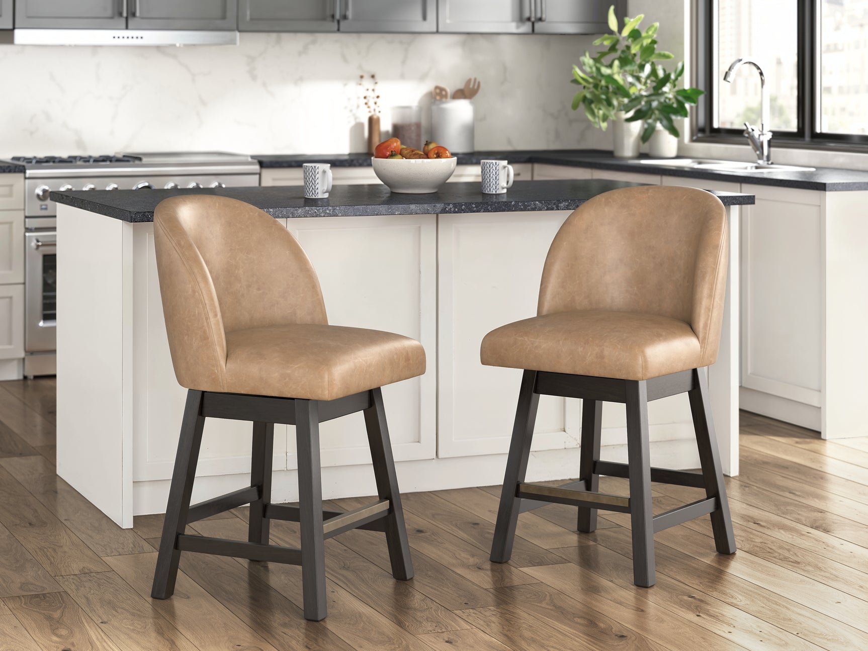 Neymorton Dark Grayish Brown Counter Height Barstool