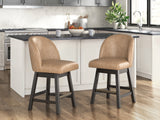 Neymorton Dark Grayish Brown Counter Height Barstool
