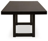 Neymorton Dark Grayish Brown Dining Extension Table
