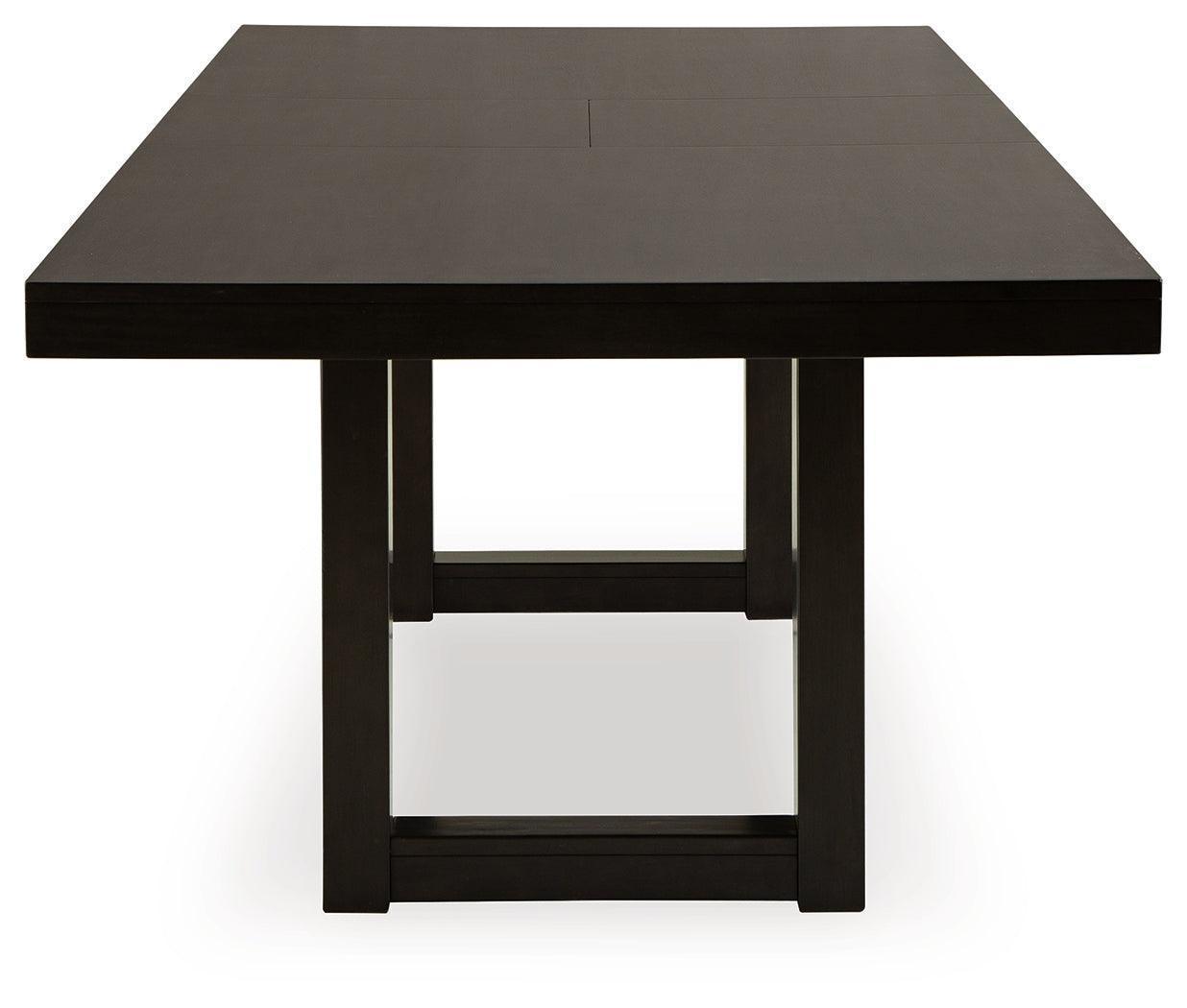 Neymorton Dark Grayish Brown Dining Extension Table