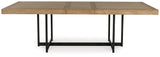 Tomtyn Light Brown Dining Extension Table