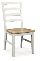 Purlaney Antique White/Natural Dining Chair