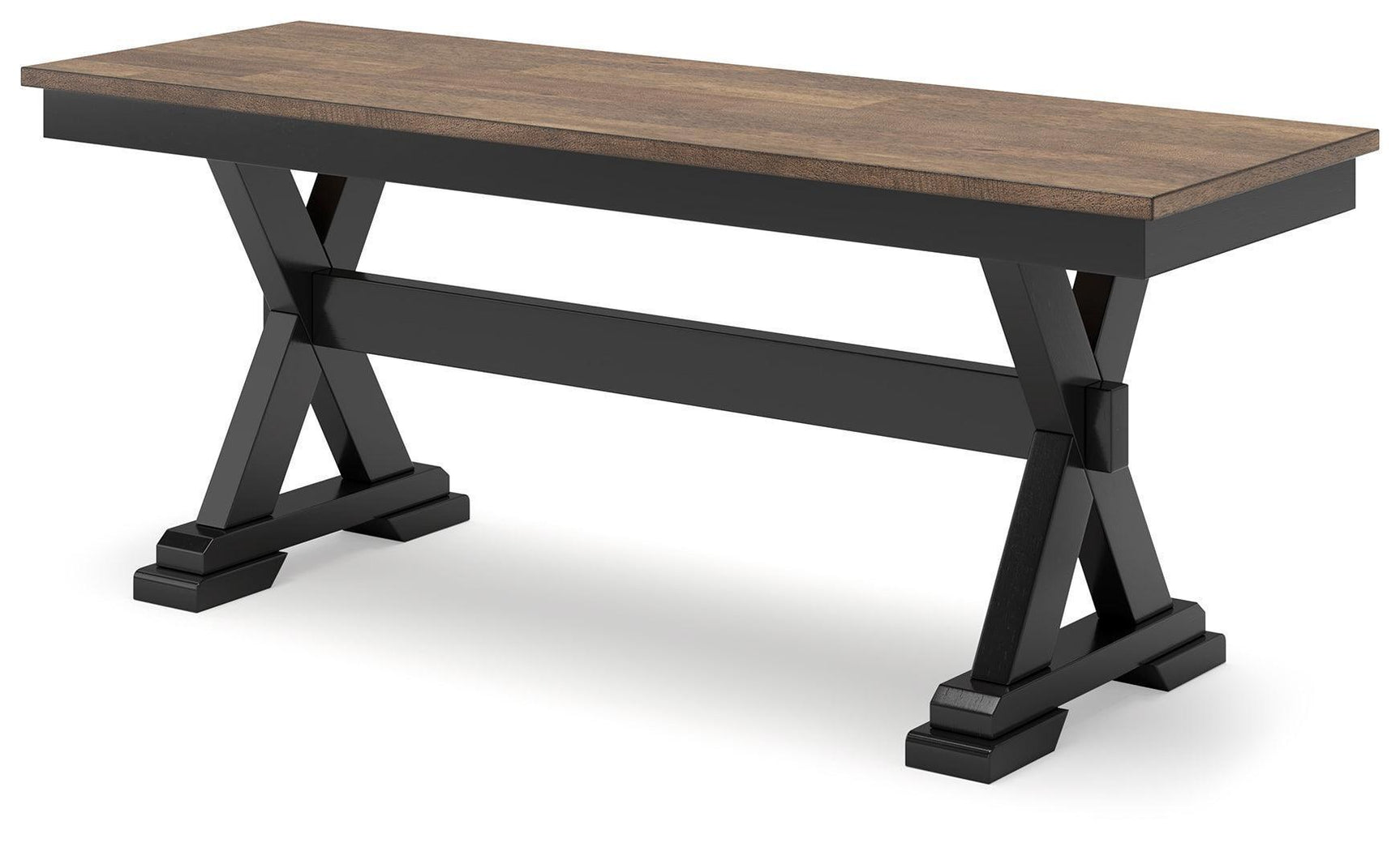 Wildenauer Brown Black 50" Dining Bench