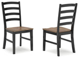 Wildenauer Brown Black Dining Chair