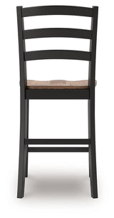 Wildenauer Brown/Black Counter Height Dining Table and 4 Barstools