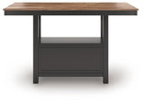 Wildenauer Brown/Black Counter Height Dining Table