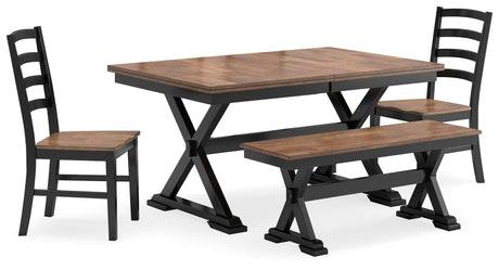 Wildenauer Brown/Black Dining Set view 5