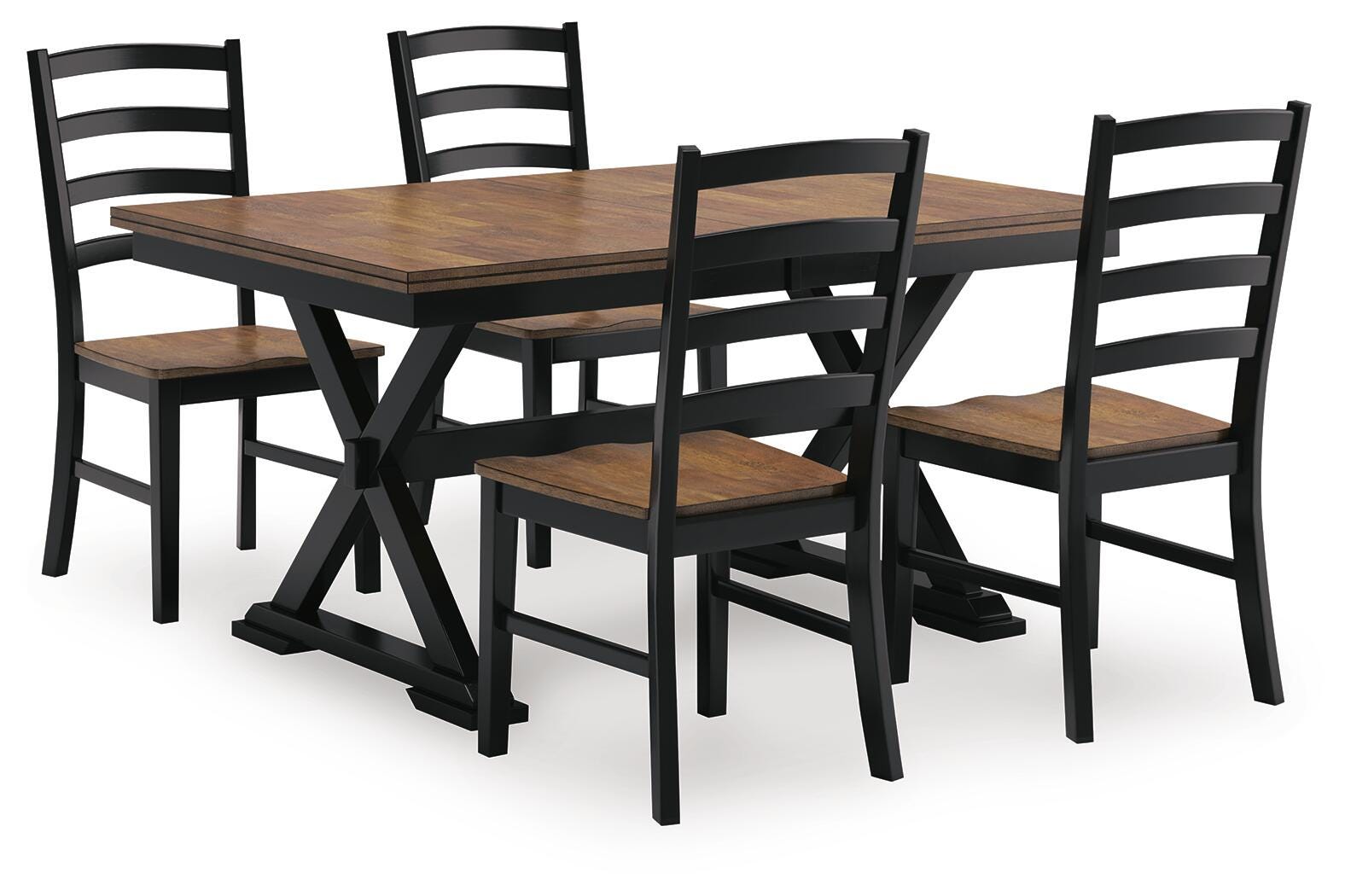 Wildenauer Brown/Black Dining Set view 4