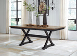 Wildenauer Brown Black Dining Extension Table