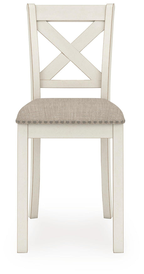 Robbinsdale Antique White Counter Height Barstool view 4