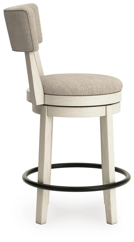 Robbinsdale Antique White Counter Height Barstool view 5