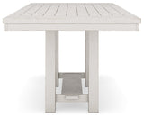Robbinsdale Antique White Counter Height Dining Table and 4 Barstools and Bench