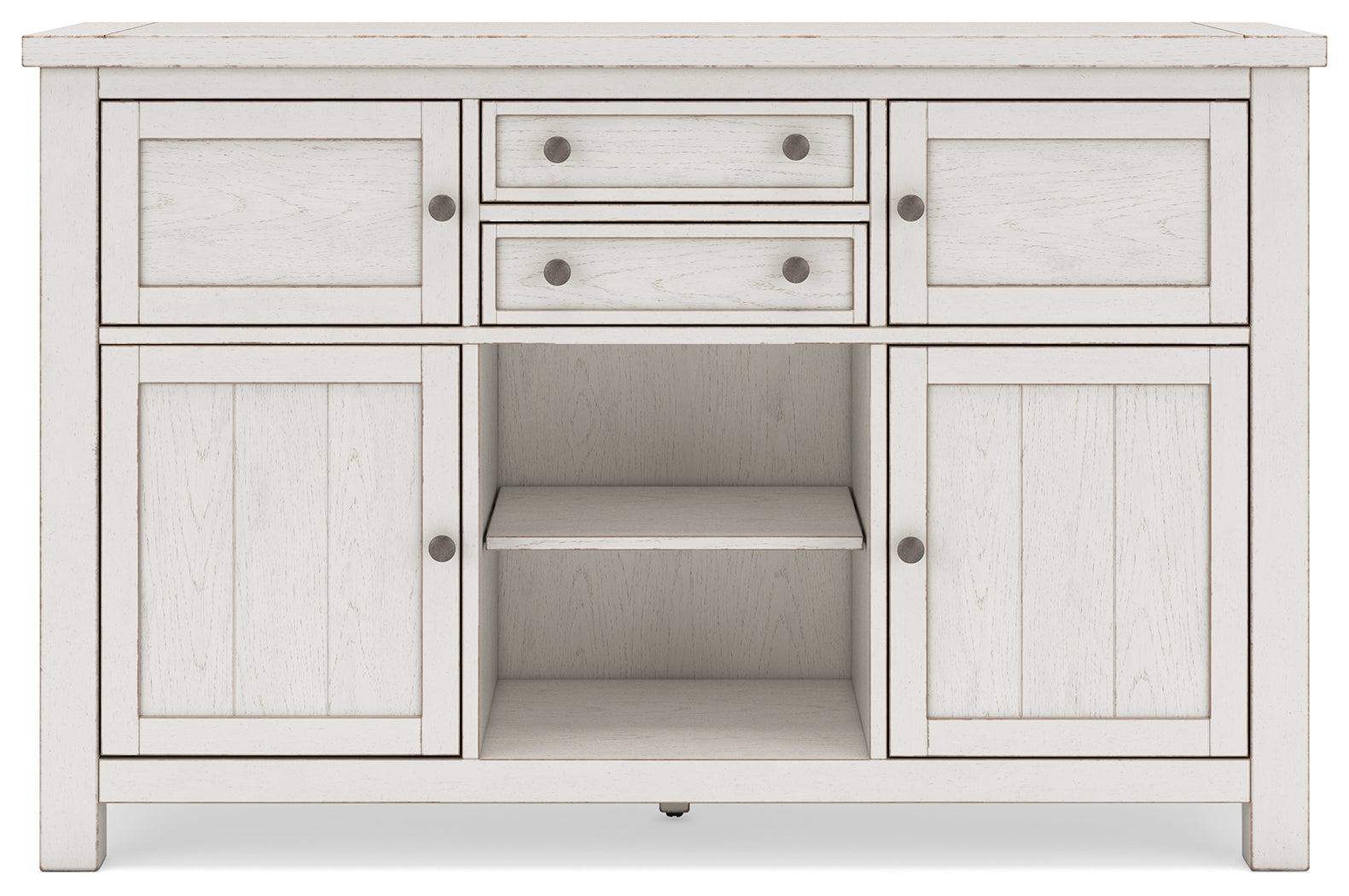 Robbinsdale Antique White Counter Height Dining Table and 6 Barstools and Bench with Storage