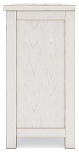 Robbinsdale Antique White Counter Height Dining Table and 6 Barstools and Bench with Storage