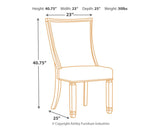 Bolanburg Two-tone Dining Chair D647-02 - Ella Furniture