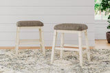 Bolanburg Two-tone Counter Height Bar Stool D647-024 - Ella Furniture