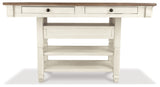 Bolanburg Two-tone Counter Height Dining Table and 4 Barstools and Bench