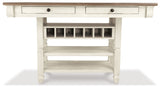 Bolanburg Two-tone Counter Height Dining Table and 4 Barstools