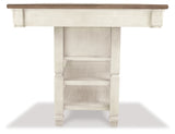 Bolanburg Two-tone Counter Height Dining Table and 4 Barstools and Bench