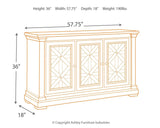 Bolanburg Two-tone Dining Server - Ella Furniture