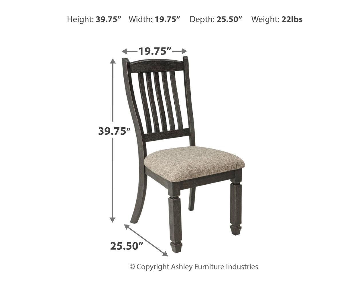 Tyler Creek Black/grayish Brown Dining Chair D736-01 - Ella Furniture