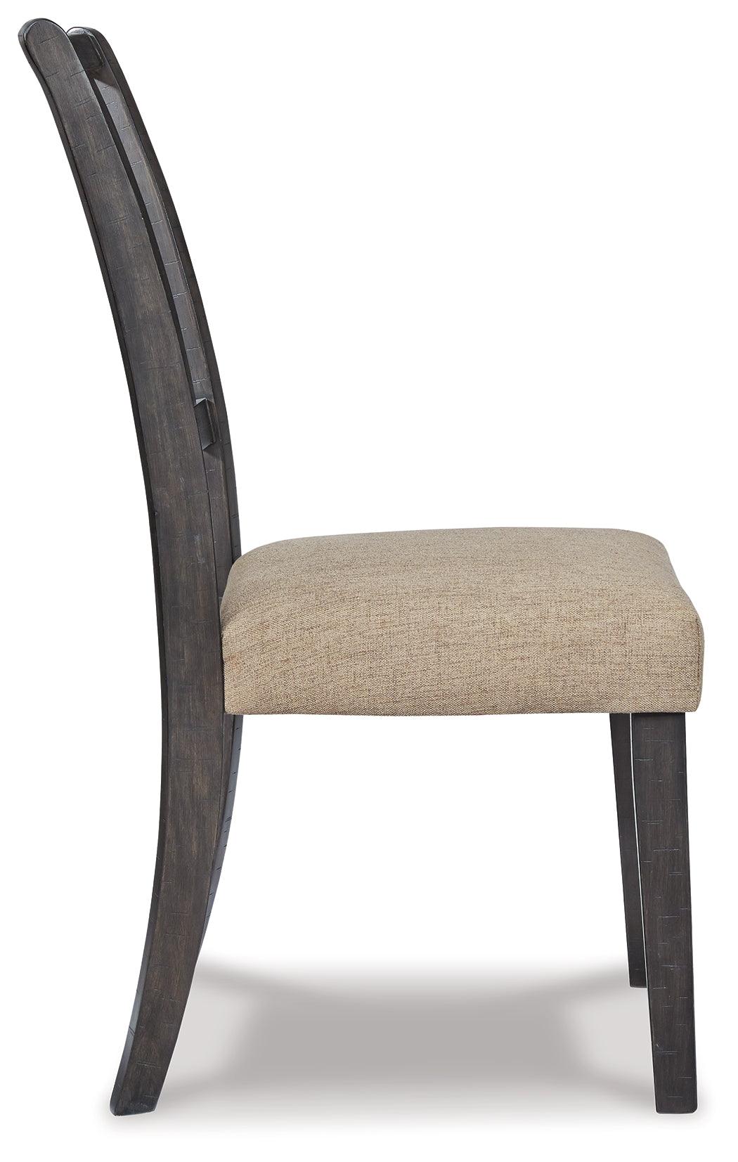 Baylow Beige/black Dining Chair - Ella Furniture