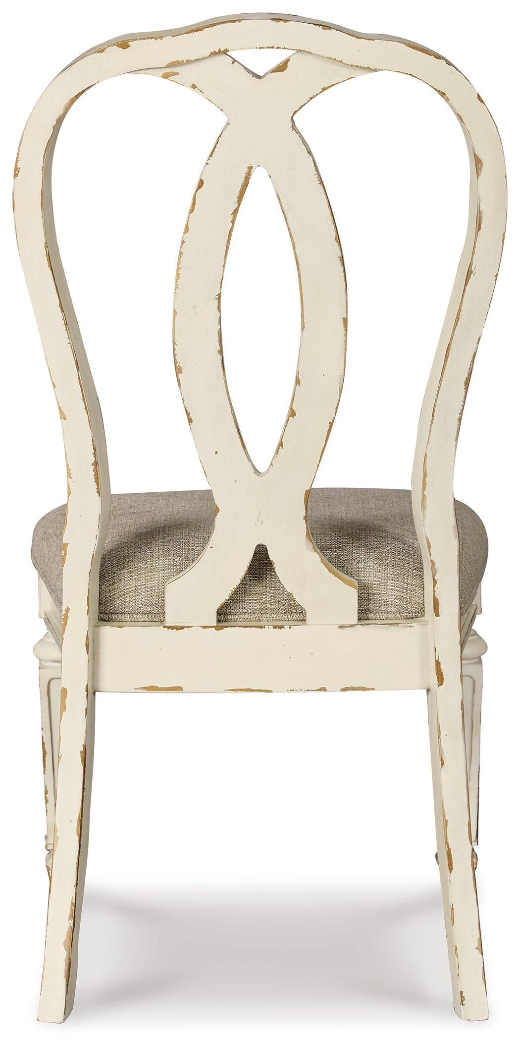 Realyn Chipped White Dining Chair - Ella Furniture