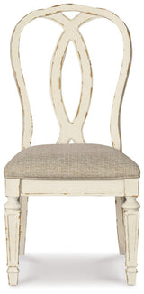 Realyn Chipped White Dining Chair - Ella Furniture