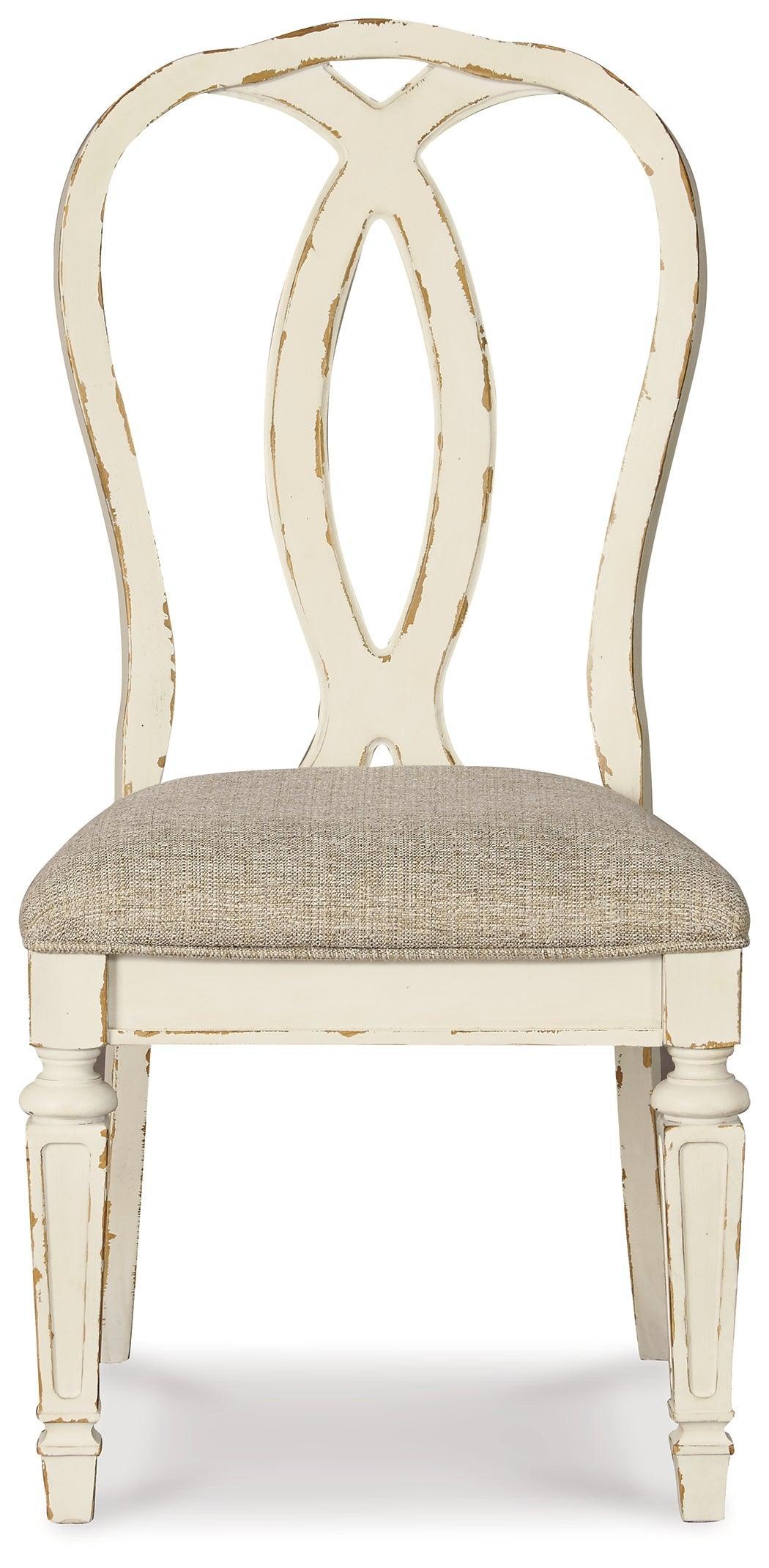 Realyn Chipped White Dining Chair - Ella Furniture
