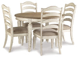 Realyn Chipped White Oval Dining Room Set