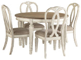 Realyn Chipped White Dining Set view 2