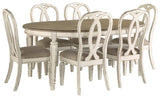 Realyn Chipped White Dining Set view 3