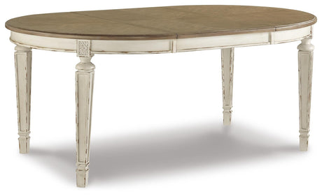 Realyn Chipped White Dining Set view 4