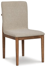 Isanti Light Brown Dining Chair - Ella Furniture