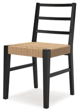 Isanti Light Brown/Black Dining Chair