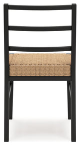 Isanti Light Brown/black Dining Chair