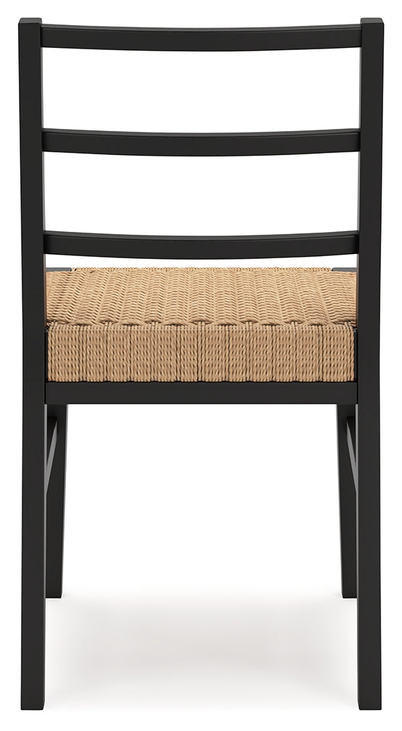Isanti Light Brown/Black Dining Chair