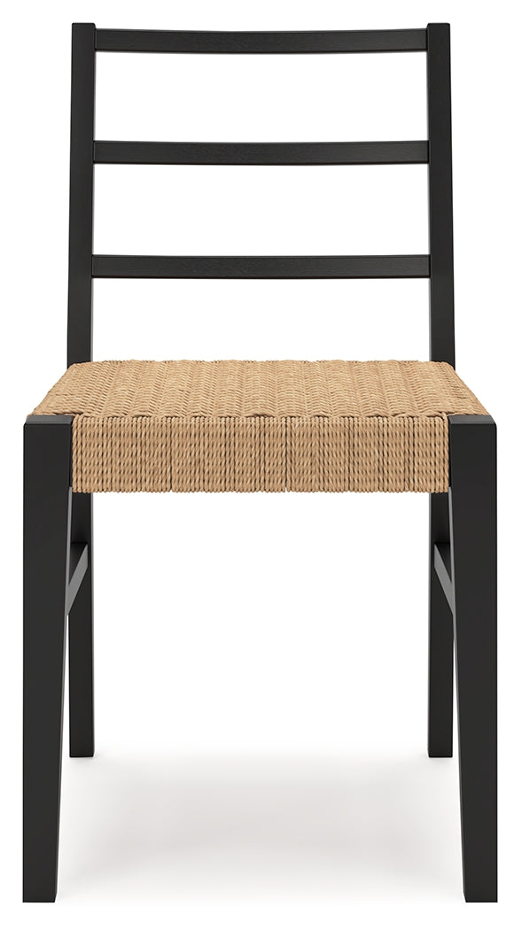 Isanti Light Brown/Black Dining Chair