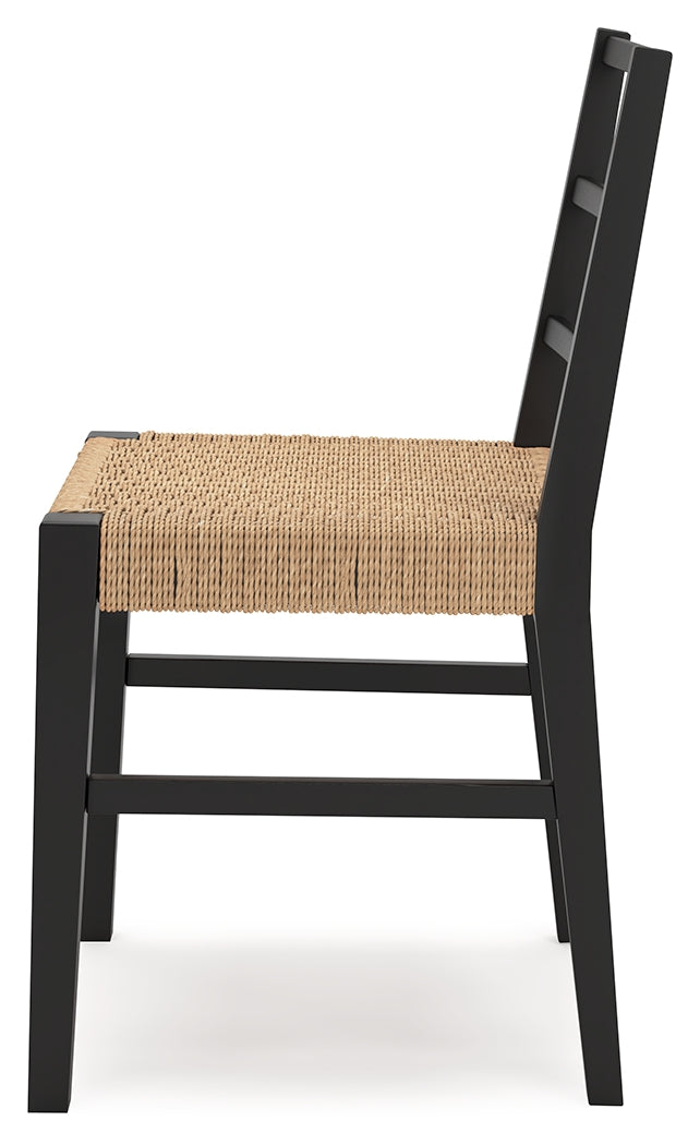 Isanti Light Brown/Black Dining Chair