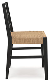 Isanti Light Brown/black Dining Chair