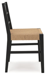 Isanti Light Brown/Black Dining Chair