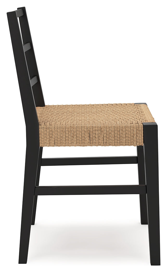 Isanti Light Brown/Black Dining Chair