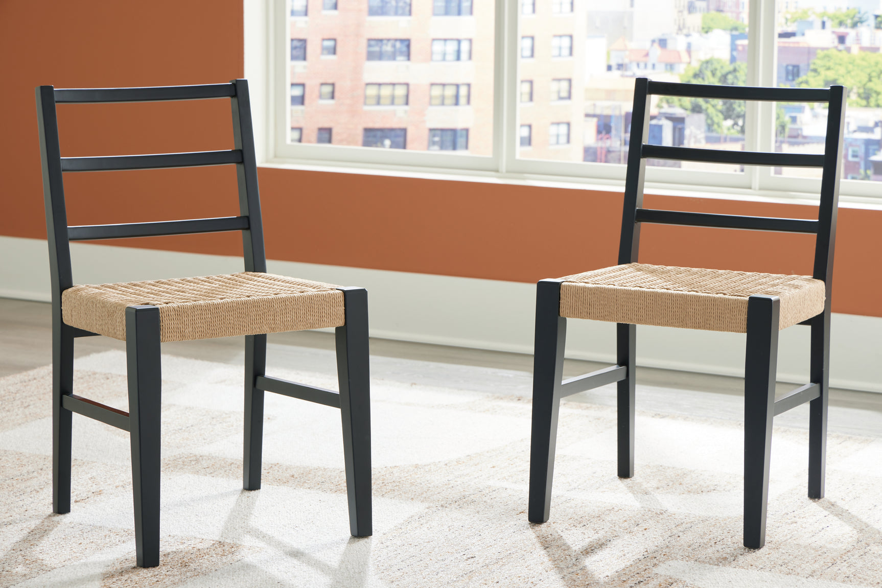 Isanti Light Brown/Black Dining Chair