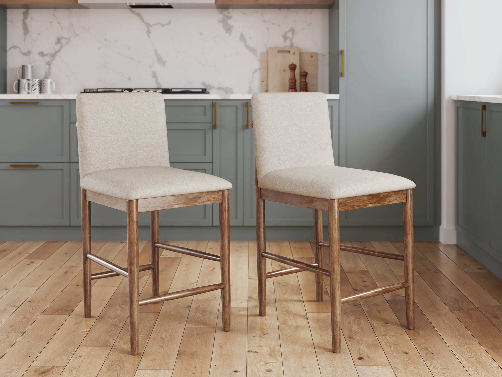Isanti Light Brown Counter Height Barstool