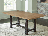 Charterton Two-Tone Brown Dining Table