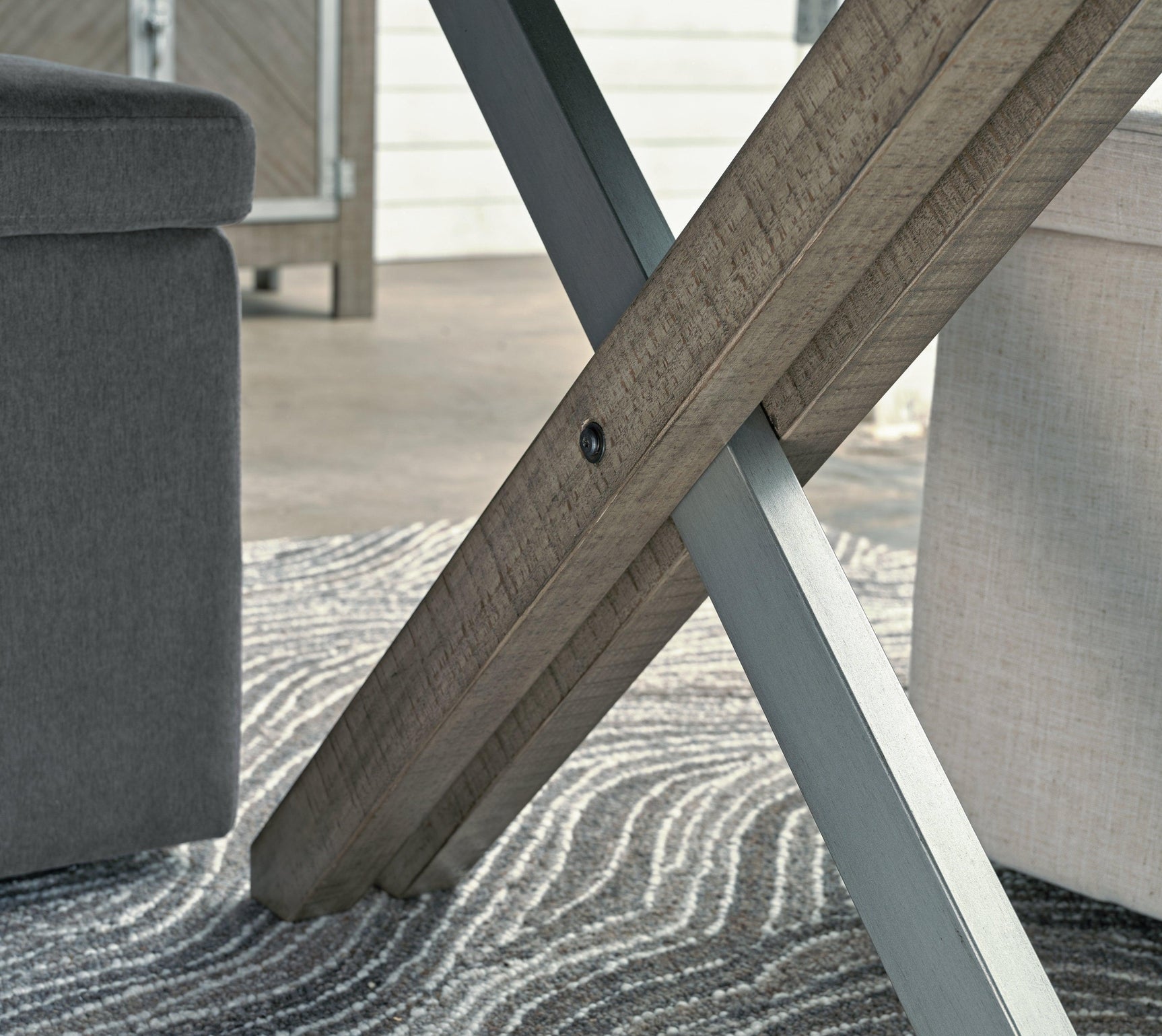 Krystanza Weathered Gray Dining Table