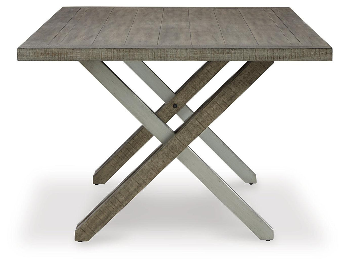 Krystanza Weathered Gray Dining Table - Ella Furniture
